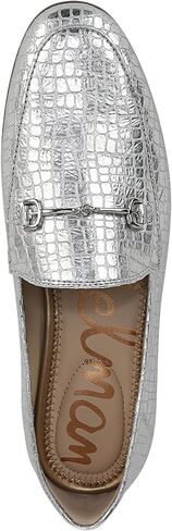 حذاء Loraine Loafer النسائي من Sam Edelman، فضي ناعم، 6.5 in Kuwait