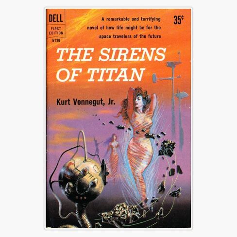 The Sirens Of Titan By Kurt Vonnegut - Siren Cover Sticker Bumper Sticker Vinyl Decal 5" in Saudi Arabia