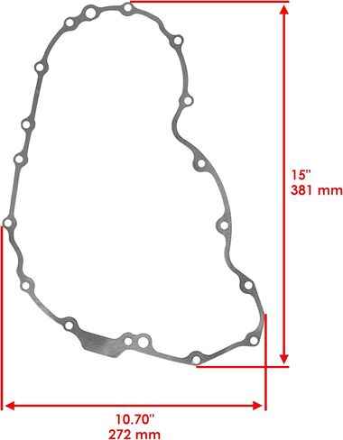 Caltric Clutch Cover Gasket Compatible with Yamaha Road Star Xv1600 A Xv 1600 A 1999-2003 in Saudi Arabia