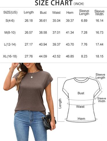 Womens Tops Summer Basic T Shirts Business Casual Loose Fit Cap Sleeve Blouse Trendy Fashion Outfits 2025 in Saudi Arabia