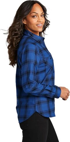 Port Authority Ladies Plaid Flannel Shirt in Saudi Arabia