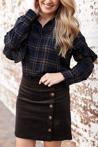 Mud Pie Women's Long Sleeve Button Down in Saudi Arabia