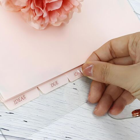 6 PCS A5 White Binder Dividers A5 6 Ring Binder Dividers Planner Dividers for 6-Ring Binders Calendars Notebook Pages in Kuwait
