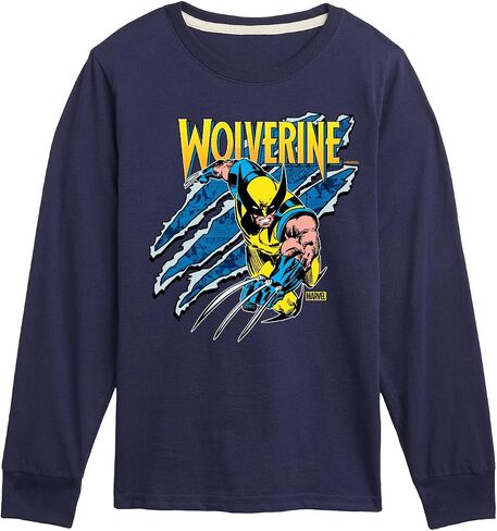 Marvel Wolverine - Slash - Toddler and Youth Long Sleeve Graphic T-Shirt in Saudi Arabia