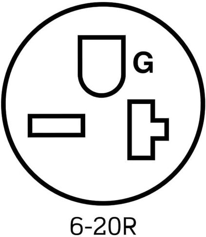 Leviton W5461-E Single Receptacle Outlet, Weather-Resistant, 20 Amp, 250 Volt, Heavy-Duty Industrial Specification Grade, Back or Side Wire, Self-Grounding, Black in Saudi Arabia