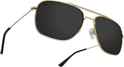 شادي رايز الملاح | نظارات شمسية بإطار معدني من الفولاذ المقاوم للصدأ مع عدسة مستقطبة in Kuwait