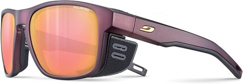 نظارات Julbo Shield M Mountain الشمسية للرجال والنساء مع دروع سباندكس قابلة للإزالة للمشي لمسافات طويلة والتزلج والثلج - حماية 100% من الأشعة فوق البنفسجية in Kuwait