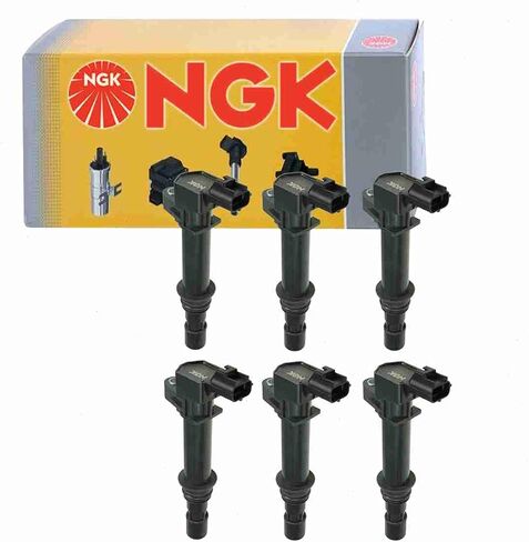 6 pc NGK Ignition Coils compatible with Jeep Liberty 3.7L V6 2002-2008 in Saudi Arabia