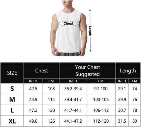 Men's Athletic Workout Tank Tops Running Sleeveless Shirts Quick Dry in Saudi Arabia