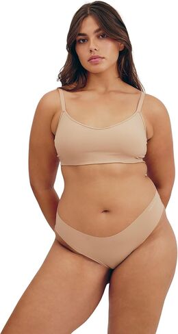 Organic Basics Women's Naked Ribbed V-Neck Bralette in Kuwait