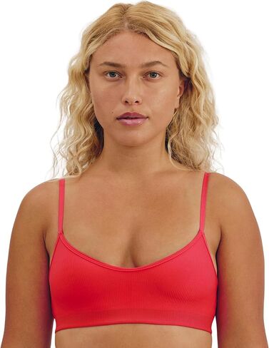 Organic Basics Women's Naked Ribbed V-Neck Bralette in Kuwait