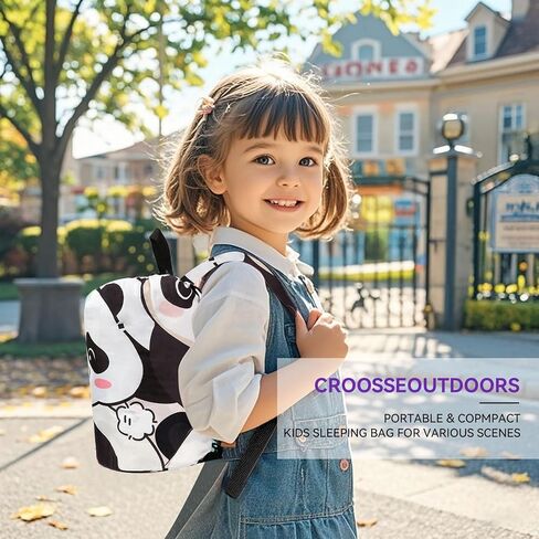 حقيبة نوم للأطفال للتخييم - حقيبة نوم خفيفة الوزن مناسبة لـ 3 فصول، حقيبة نوم مدمجة للأطفال للفتيات والفتيان، حقيبة نوم للشباب مقاومة للماء للاستخدام في الهواء الطلق من Croosseoutdoors in Kuwait