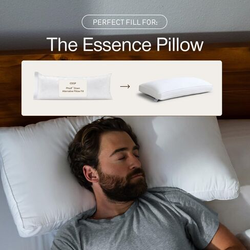 Coop Home Goods Extra Oomph AC Fill, Gel-Infused Memory Foam & Poly Fill, 1/2 Pound Bag, Refill for Eden Memory Foam Pillow, GREENGUARD Gold and CertiPUR-US Certified in Kuwait