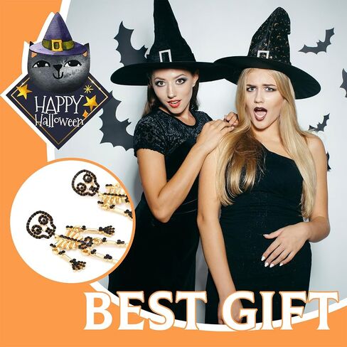 Halloween Skeleton Earrings for Women Gothic Skull Dangle Earrings Spooky Halloween Jewelry Costumes Accessories Party Favors in Saudi Arabia