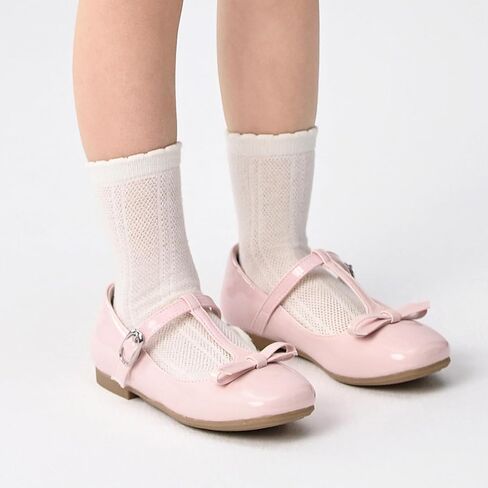 Balabala Toddler Little Girls Dress Shoes School Shoes Ballet Shoes Mary Jane Flats Party Wedding Uniform Shoes in Saudi Arabia