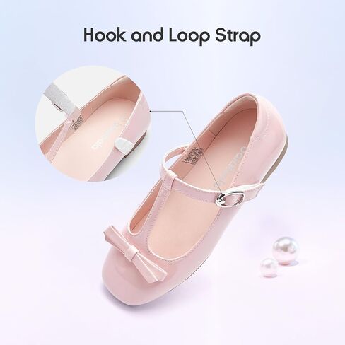 Balabala Toddler Little Girls Dress Shoes School Shoes Ballet Shoes Mary Jane Flats Party Wedding Uniform Shoes in Saudi Arabia