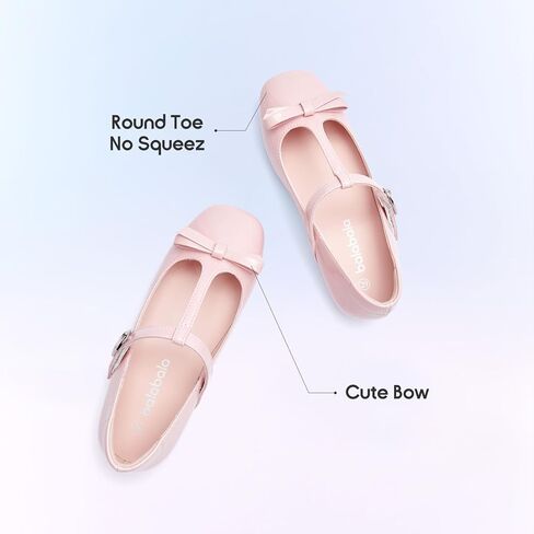 Balabala Toddler Little Girls Dress Shoes School Shoes Ballet Shoes Mary Jane Flats Party Wedding Uniform Shoes in Saudi Arabia