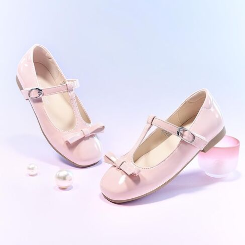 Balabala Toddler Little Girls Dress Shoes School Shoes Ballet Shoes Mary Jane Flats Party Wedding Uniform Shoes in Saudi Arabia
