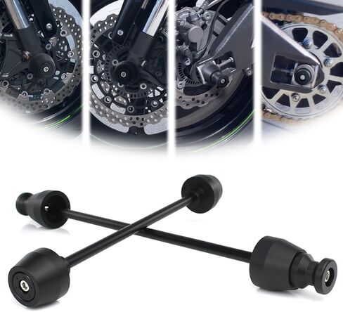 Xitomer Front and Rear Axle Sliders & Swing Arm Bobbins Compatible with Ninja ZX-10R 2011-2024 & Ninja ZX-10RR 2017-2024 Frame Sliders Motorcycle Axle Fork Slider Crash Protection in Saudi Arabia