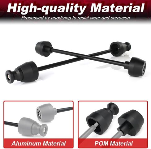 Xitomer Front and Rear Axle Sliders & Swing Arm Bobbins Compatible with Ninja ZX-10R 2011-2024 & Ninja ZX-10RR 2017-2024 Frame Sliders Motorcycle Axle Fork Slider Crash Protection in Saudi Arabia