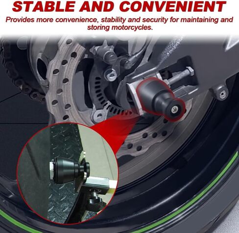 Xitomer Front and Rear Axle Sliders & Swing Arm Bobbins Compatible with Ninja ZX-10R 2011-2024 & Ninja ZX-10RR 2017-2024 Frame Sliders Motorcycle Axle Fork Slider Crash Protection in Saudi Arabia