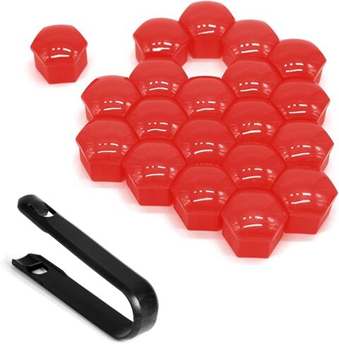 20PCS Lug Nut Covers, 21mm Anti-Theft Hexagonal Wheel Lug Nut Caps with Removal Tool, Car Wheel Rims Center Bolt Protection Caps, Automotive Exterior Accessories for Car Tire Hub (Purple) in Saudi Arabia