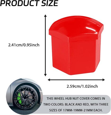 20PCS Lug Nut Covers, 21mm Anti-Theft Hexagonal Wheel Lug Nut Caps with Removal Tool, Car Wheel Rims Center Bolt Protection Caps, Automotive Exterior Accessories for Car Tire Hub (Purple) in Saudi Arabia