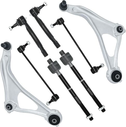 8Pcs Suspension Kit Front Lower Control Arm w/Ball Joints Outer Inner Tie Rod Sway Bay End Link Replacement for 2015-2018 Nissan Altima and 2016-2022 Maxima in Saudi Arabia