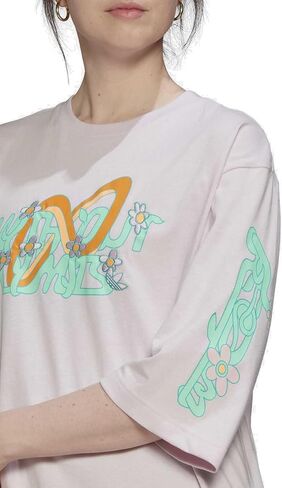 adidas Originals Womens Always Original Oversized Tee, Almost Pink in Saudi Arabia