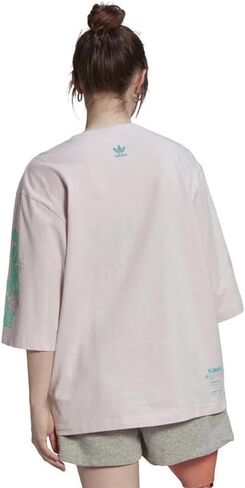 adidas Originals Womens Always Original Oversized Tee, Almost Pink in Saudi Arabia