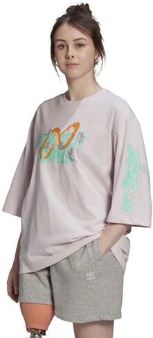 adidas Originals Womens Always Original Oversized Tee, Almost Pink in Saudi Arabia