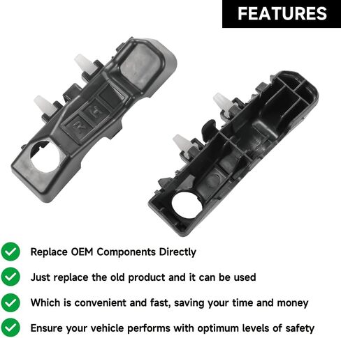 1 Pair Left and Right Side Front Bumper Bracket Bumper Retainer Support - Compatible for Hyundai Veloster 1.6L L4 2012-2017- Replace Part 86513-2V000, 86514-2V000 in Saudi Arabia