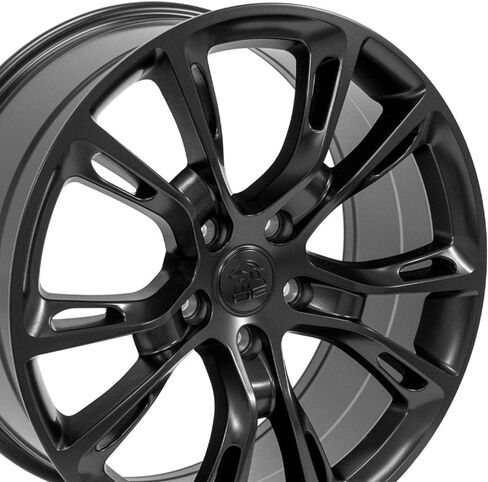 إطارات OE Wheels JP16 مقاس 20 بوصة تناسب جيب جراند شيروكي سبايدر مونكي SRT8 طراز 5x127 20x8.5 أسود ساتان - هولاندر 9113 (مجموعة من 4) in Saudi Arabia