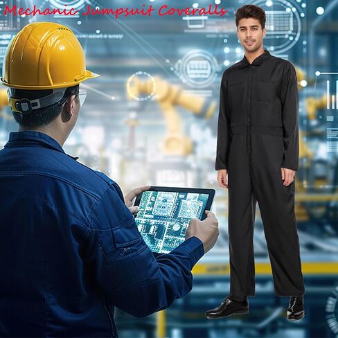 أزياء الهالوين الرعب القاتلة للرجال - كم طويل 6 جيوب، بدلة ميكانيكية متينة، ملابس تنكرية in Kuwait