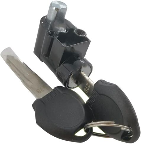 Electric Bike Battery Case Lock with Ignition On/Off Key,19Mm Aluminum Alloy for Polly E-Bike Accessories Replacement Parts, 2 Keys Included in Saudi Arabia