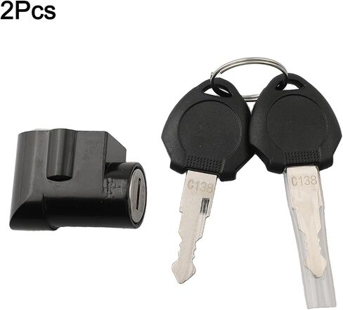 Electric Bike Battery Case Lock with Ignition On/Off Key,19Mm Aluminum Alloy for Polly E-Bike Accessories Replacement Parts, 2 Keys Included in Saudi Arabia