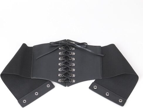 حزام مشد نسائي من eYLun، حزام خصر مرن برباط عتيق، حزام عريض مربوط ببرشام فاسق in Saudi Arabia