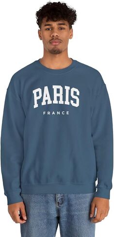 Paris France Adult Unisex Crewneck Sweatshirt in Saudi Arabia