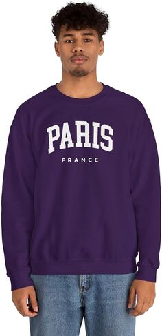 Paris France Adult Unisex Crewneck Sweatshirt in Saudi Arabia