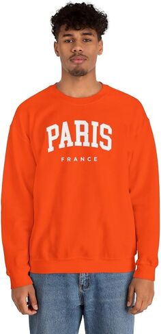 Paris France Adult Unisex Crewneck Sweatshirt in Saudi Arabia