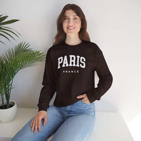 Paris France Adult Unisex Crewneck Sweatshirt in Saudi Arabia