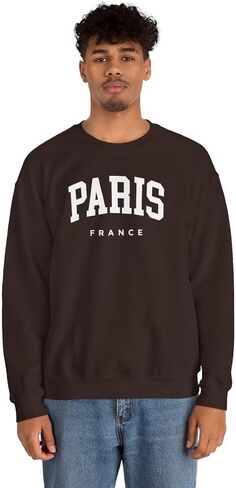 Paris France Adult Unisex Crewneck Sweatshirt in Saudi Arabia