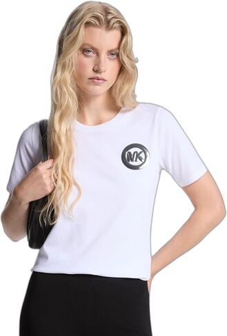 Michael Kors Womens Mk Charm Classic Tee in Saudi Arabia