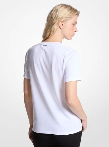 Michael Kors Womens Mk Charm Classic Tee in Saudi Arabia