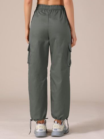Allegra K Women's Cargo Joggers Streetwear High Waisted Pockets Casual Pants in Saudi Arabia