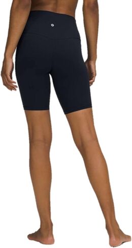 Lululemon Athletica LULULEMON Align High-Rise Short 8In (Black Camo (8In), 16) in Saudi Arabia