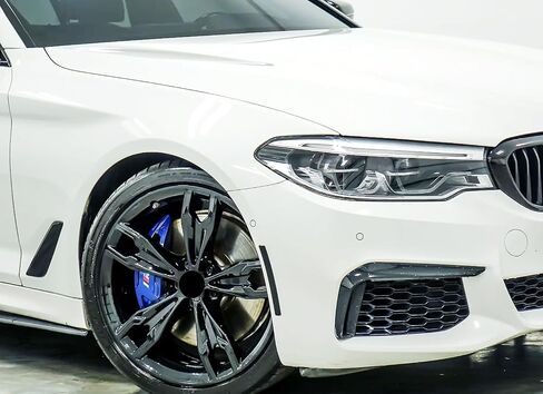 iJDMTOY Euro Black-Out Smoked Front Bumper Side Marker Reflex Lens متوافق مع BMW 2017-2022 G30 530i 530e 540i 545i 550i M550i M5، استبدل عاكسات العنبر OEM in Saudi Arabia