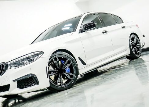 iJDMTOY Euro Black-Out Smoked Front Bumper Side Marker Reflex Lens متوافق مع BMW 2017-2022 G30 530i 530e 540i 545i 550i M550i M5، استبدل عاكسات العنبر OEM in Saudi Arabia