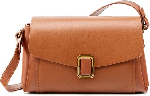 Genuine Leather Crossbody Bag for Women, Removable Satchel Adjustable Shoulder Bag in Saudi Arabia
