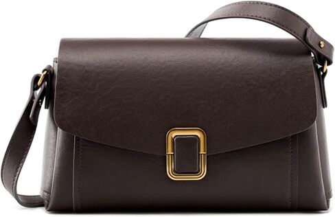 Genuine Leather Crossbody Bag for Women, Removable Satchel Adjustable Shoulder Bag in Saudi Arabia